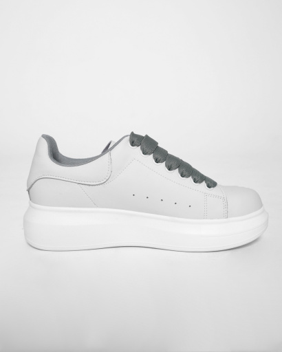 Женские белые кеды 45465, Цвет: Белый, Размер: 37, изображение 4