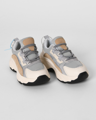 Кроссовки на высокой платформе с рефлективом 45005, Цвет: Голубой, Размер: 41, изображение 2