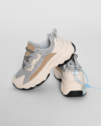 Кроссовки на высокой платформе с рефлективом 45005, Цвет: Голубой, Размер: 41, изображение 5