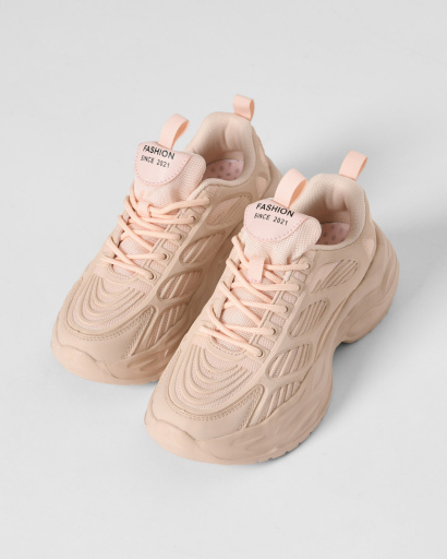 Модные розовые кроссовки на высокой подошве 45008, Цвет: Розовый, Размер: 41, изображение 2