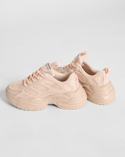 Модные розовые кроссовки на высокой подошве 45008, Цвет: Розовый, Размер: 41, изображение 3