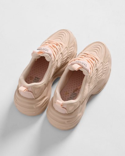 Модные розовые кроссовки на высокой подошве 45008, Цвет: Розовый, Размер: 41, изображение 4