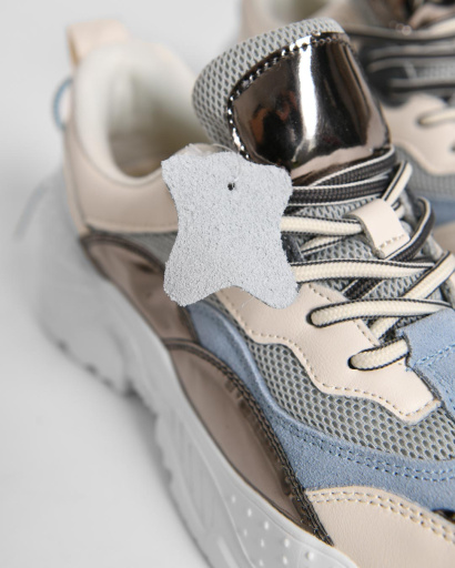 Массивные кроссовки на высокой подошве 45011, Цвет: Бежевый, Размер: 41, изображение 6