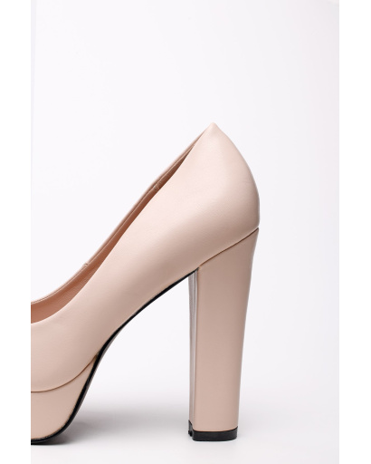 Жіночі бежеві туфлі з еко-шкіри 35233, Колір: Бежевий, Розмір: 36, зображення 5