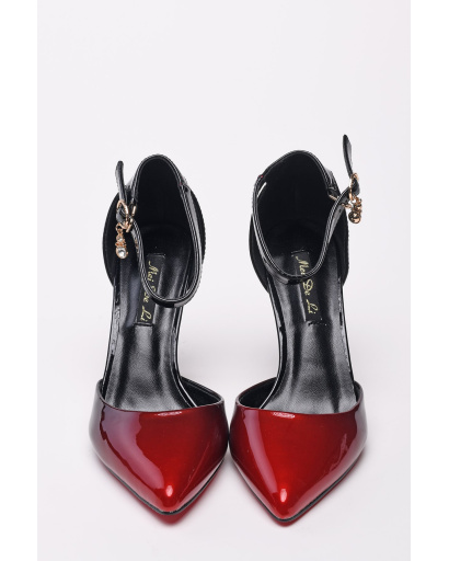 Туфли-лодочки из эко-кожи 35234, Цвет: Красный, Размер: 38, изображение 2