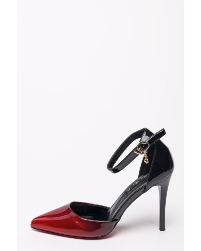 Туфли-лодочки из эко-кожи 35234, Цвет: Красный, Размер: 38, изображение 3