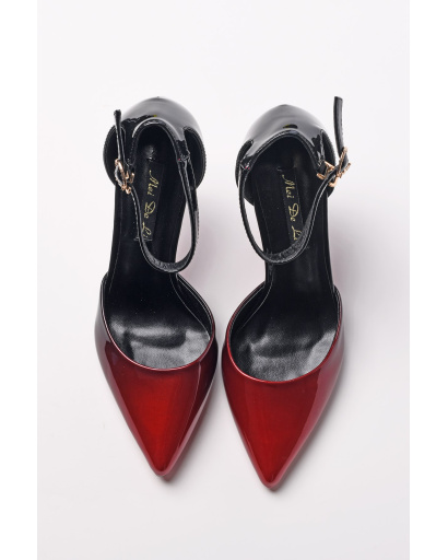 Туфли-лодочки из эко-кожи 35234, Цвет: Красный, Размер: 38, изображение 5