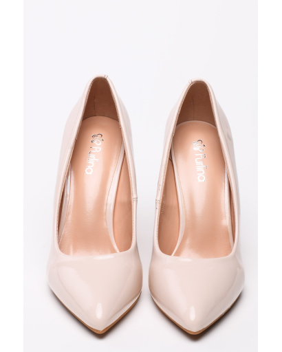 Бежевые женские туфли из эко-кожи 35236, Цвет: Бежевый, Размер: 38, изображение 2