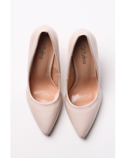 Бежевые женские туфли из эко-кожи 35236, Цвет: Бежевый, Размер: 38, изображение 3