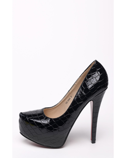 Стильні вечірні туфлі 35237, Колір: Чорний, Розмір: 37, зображення 3