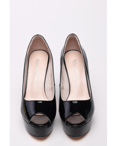 Черные туфли на высоком каблуке 35238, Цвет: Черный, Размер: 37, изображение 2