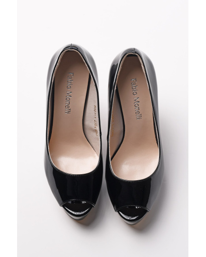 Черные туфли на высоком каблуке 35238, Цвет: Черный, Размер: 37, изображение 3