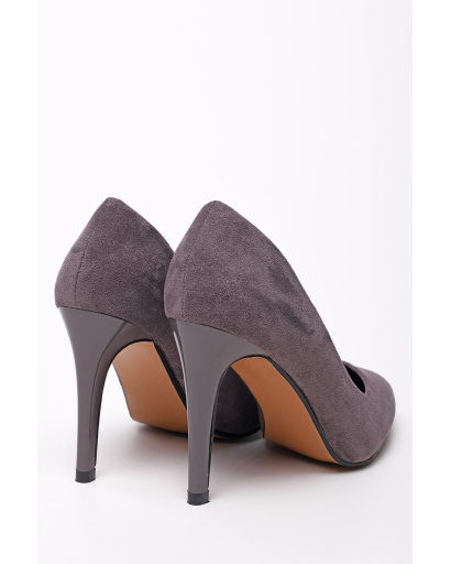 Стильні жіночі демісезонні туфлі-човники 35239, Колір: Графіт, Розмір: 37, зображення 3