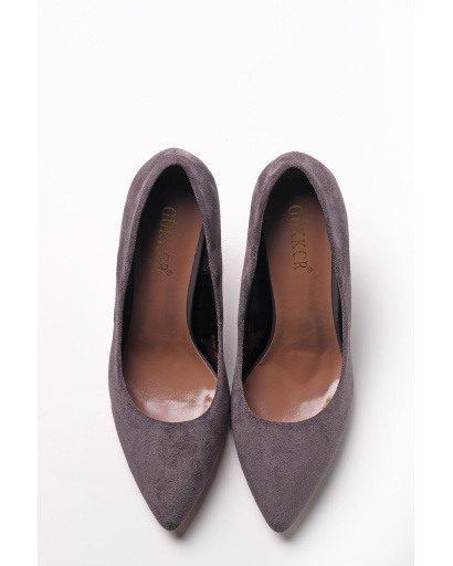 Стильні жіночі демісезонні туфлі-човники 35239, Колір: Графіт, Розмір: 37, зображення 5