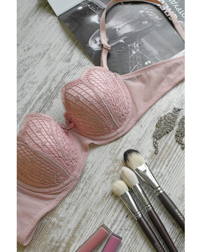 Женский бюстгальтер анжелика 35147, Цвет: Пудровый, Размер: 80B, изображение 3