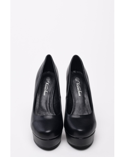 Женские черные туфли из эко-кожи 35232, Цвет: Черный, Размер: 37, изображение 3