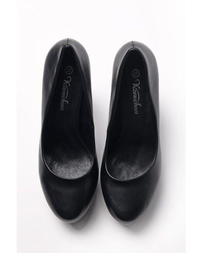 Женские черные туфли из эко-кожи 35232, Цвет: Черный, Размер: 37, изображение 5