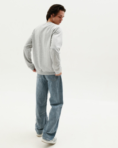 Чоловічий сірий світшот з тринитки 31932, Колір: Сірий, Розмір: L, зображення 5