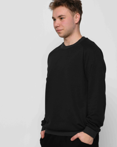 Утепленный мужской свитшот на флисе цвет антрацит 30135, Цвет: Графит, Размер: S, изображение 2