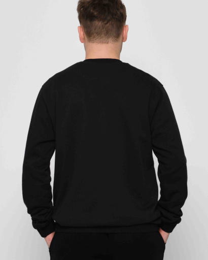 Синій чоловічий світшот на флісі 29930, Колір: Синій, Розмір: XL, зображення 3