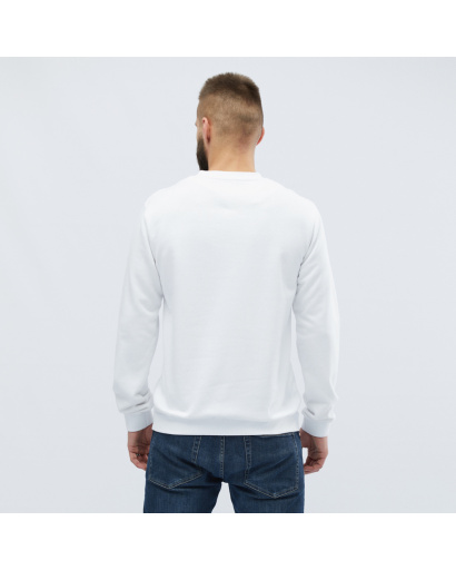 Белый мужской свитшот на флисе 38168, Цвет: Белый, Размер: S, изображение 3