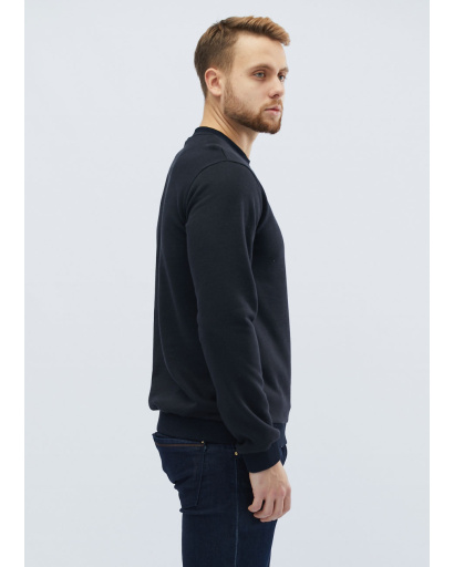 Однотонный синий мужской свитшот 31935, Цвет: Темно-синий, Размер: L, изображение 2