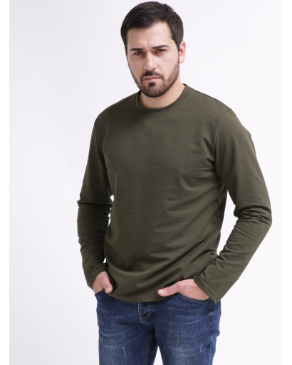 Лонгслив CRC -163-1 55833, Цвет: Хаки, Размер: M, изображение 2