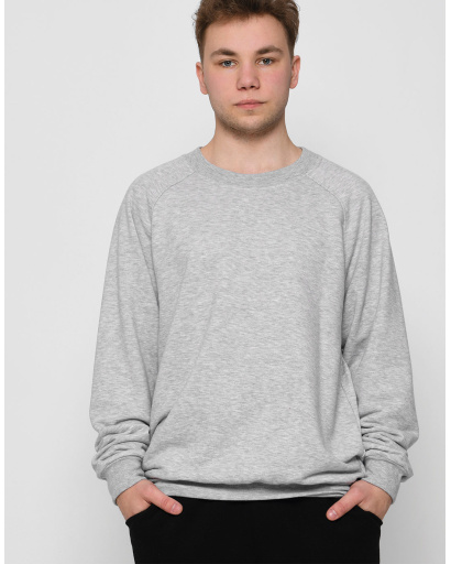 Утеплений сірий чоловічий світшот на флісі 29886, Колір: Сірий, Розмір: S, зображення 2