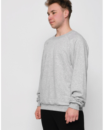 Утеплений сірий чоловічий світшот на флісі 29886, Колір: Сірий, Розмір: S, зображення 3