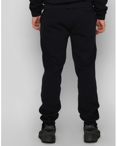 Синие мужские спортивные штаны на флисе 29937, Цвет: Синий, Размер: S, изображение 3