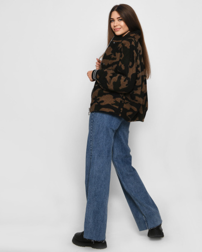 Коротке демісезонне пальто у стилі мілітарі 32019, Колір: Хакі, Розмір: XS, зображення 4