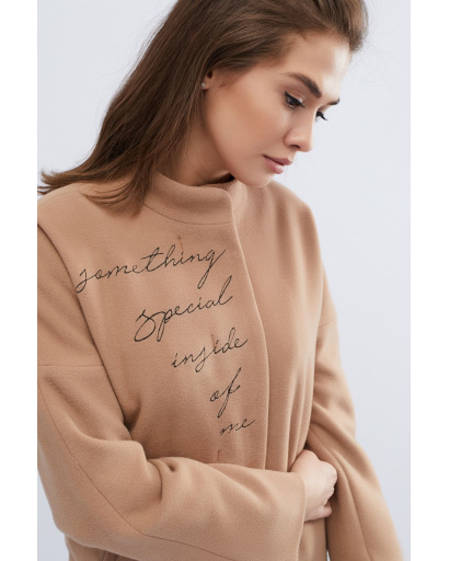 Демісезонне жіноче пальто, колір пісок 32505, Колір: Кемел, Розмір: XS, зображення 4