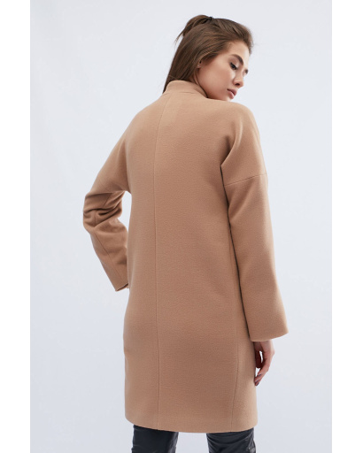 Демісезонне жіноче пальто, колір пісок 32505, Колір: Кемел, Розмір: XS, зображення 5