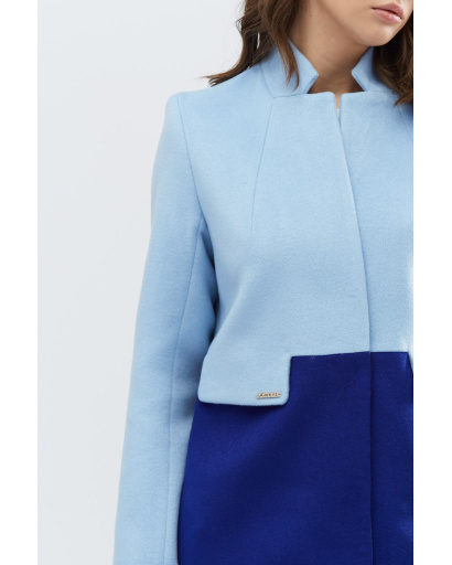 Елегантне пальто з кашеміру 32205, Колір: Мультиколор, Розмір: L, зображення 3