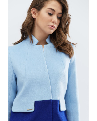 Елегантне пальто з кашеміру 32205, Колір: Мультиколор, Розмір: L, зображення 5