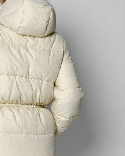 Женский пуховик молочного цвета 56101, Цвет: Молочний, Размер: XS, изображение 7