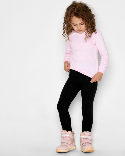 Дитячий рожевий гольф із коміром-стійкою 53220, Колір: Рожевий, Розмір: 110, зображення 4