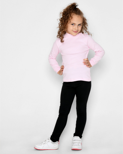 Дитячий рожевий гольф із коміром-стійкою 53220, Колір: Рожевий, Розмір: 110, зображення 8