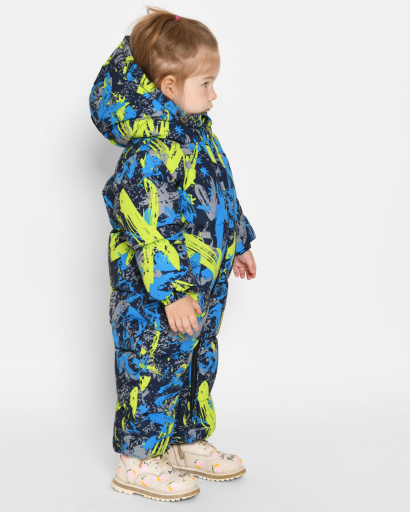 Зимний детский комбинезон с ярким рисунком 43513, Цвет: Синий, Размер: 86, изображение 2