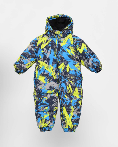 Зимний детский комбинезон с ярким рисунком 43513, Цвет: Синий, Размер: 86, изображение 3