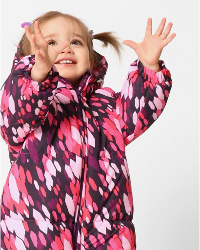 Зимний детский комбинезон с ярким рисунком 43514, Цвет: Розовый, Размер: 86, изображение 4