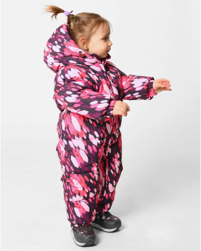 Зимний детский комбинезон с ярким рисунком 43514, Цвет: Розовый, Размер: 86, изображение 5