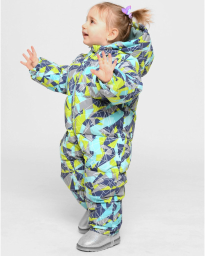 Разноцветный детский комбинезон на зиму 43515, Цвет: Серый, Размер: 86, изображение 5