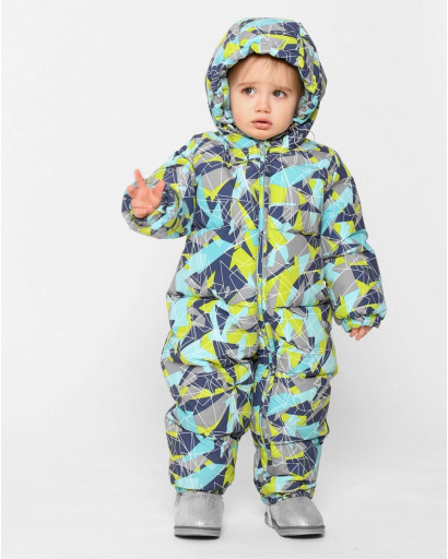 Разноцветный детский комбинезон на зиму 43515, Цвет: Серый, Размер: 86, изображение 7