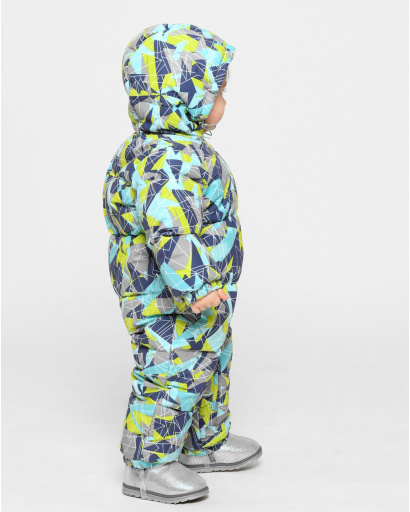 Разноцветный детский комбинезон на зиму 43515, Цвет: Серый, Размер: 86, изображение 8