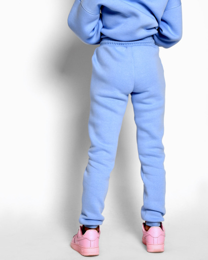 Подростковый спортивный костюм на флисе 52556, Цвет: Голубой, Размер: 122, изображение 8