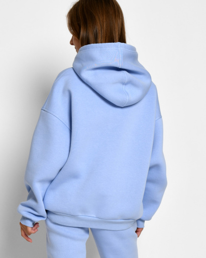 Подростковый спортивный костюм на флисе 52556, Цвет: Голубой, Размер: 122, изображение 11