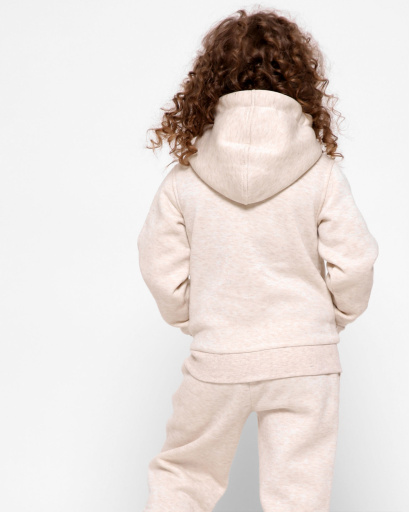 Бежева дитяча спортивна кофта без принта 30429, Колір: Бежевий, Розмір: 92, зображення 6