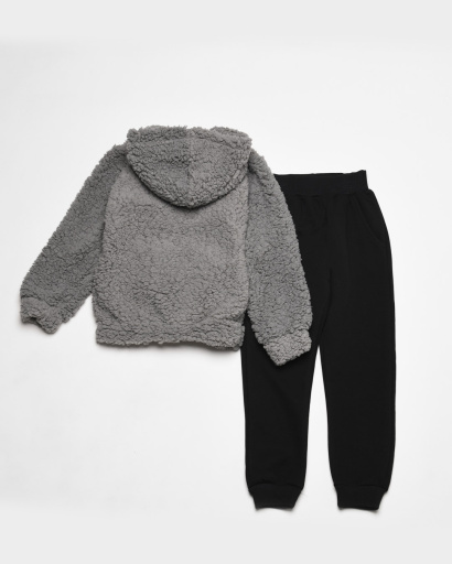 Плюшевый детский костюм с капюшоном "Inversion THERULES" 53200, Цвет: Серый, Размер: 122, изображение 2