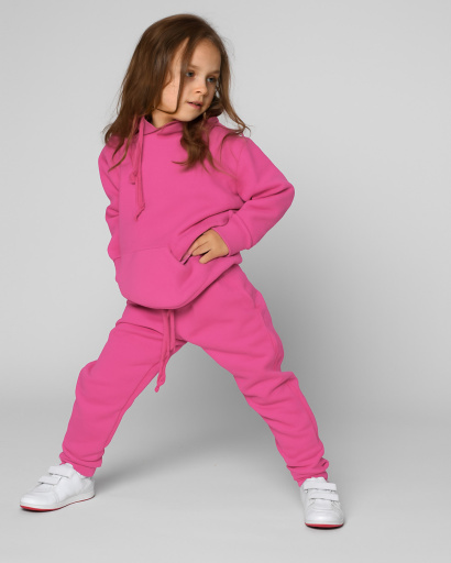 Дитячий малиновий спортивний костюм унісекс на флісі 53302, Колір: Малина, Розмір: 116, зображення 7